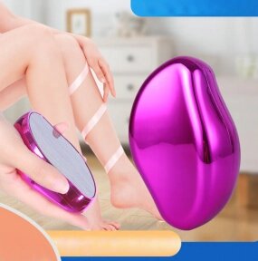 Безболезненный кристаллический эпилятор Crystal Hair Removal / Ластик - пилка из наностекла 2в1 Ярко-розовый глянец от компании bel-ok - магазин товаров для дома - фото 1