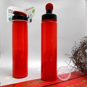 Бутылка с клапаном Healih Fitness для воды и других напитков, 500 мл. Сито в комплекте Красная от компании ART-DECO МАРКЕТ - магазин товаров для дома - фото 1