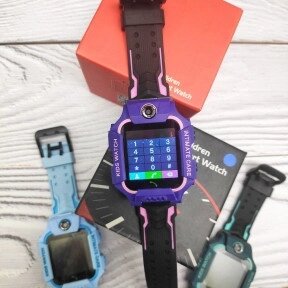 Часы детские Smart Watch Kids Baby Watch Q88 / Умные часы для детей Фиолетовый корпус - черный ремешок от компании ART-DECO МАРКЕТ - магазин товаров для дома - фото 1