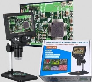 Цифровой электронный USB - микроскоп INNOVATION BEYOND IMAGINATION с увеличением 1000X HD / видеомикроскоп 4.3 от компании ART-DECO МАРКЕТ - магазин товаров для дома - фото 1