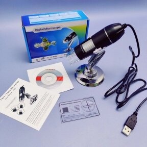 Цифровой USB-микроскоп Digital microscope electronic magnifier (4-х кратный ZOOM, с регулировкой 50-1000) от компании bel-ok - магазин товаров для дома - фото 1