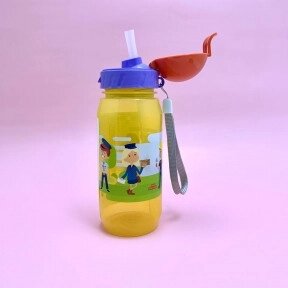 Детская бутылка для воды KIDS BOTTLE с трубочкой, 400 мл от компании ART-DECO МАРКЕТ - магазин товаров для дома - фото 1
