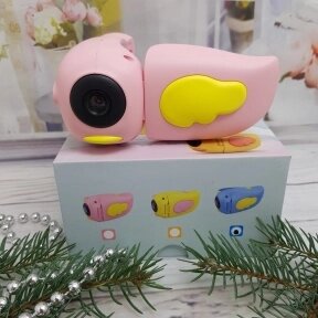 Детский фотоаппарат - видеокамера Kids Camera DV-A100 Розовый от компании bel-ok - магазин товаров для дома - фото 1