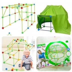 Детский конструктор Build Your Own Den 3D Палатка  Создание объемных геометрических фигур 87 деталей, 3 от компании ART-DECO МАРКЕТ - магазин товаров для дома - фото 1