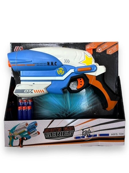 Детский космический бластер-пистолет с мягкими пулями, пистолет игрушечный 6015 от компании ART-DECO МАРКЕТ - магазин товаров для дома - фото 1