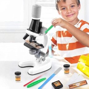 Детский набор Юный биолог Микроскоп Scientific Microscope с приборами для опыта Белый от компании ART-DECO МАРКЕТ - магазин товаров для дома - фото 1
