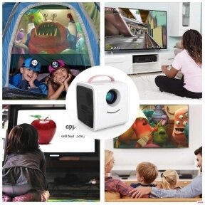 Детский проектор Kids Story Projector Q2 Белый с розовой ручкой от компании bel-ok - магазин товаров для дома - фото 1