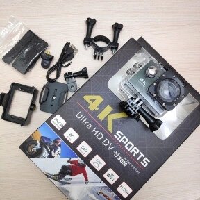Экшн камера 4К Ultra HD Sports (4K WiFi Action Camera). Качество А Черный от компании ART-DECO МАРКЕТ - магазин товаров для дома - фото 1