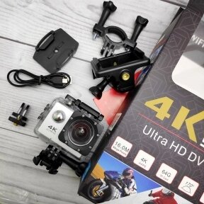 Экшн камера 4К Ultra HD Sports (4K WiFi Action Camera). Качество А Серебро от компании bel-ok - магазин товаров для дома - фото 1