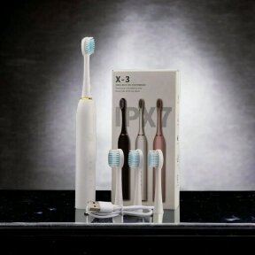 Электрическая зубная щётка Sonic toothbrush x-3  Белый корпус от компании bel-ok - магазин товаров для дома - фото 1