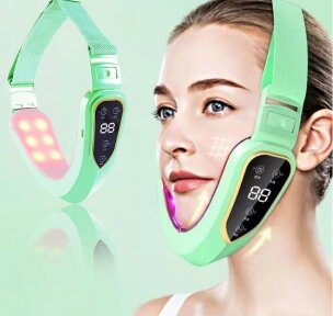 Электрический массажёр для овала лица V-Face Facial massage instrument V80 (12 режимов интенсивности). Лифтинг Мятный от компании bel-ok - магазин товаров для дома - фото 1