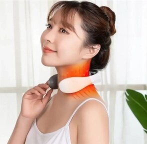 Электроимпульсный массажер для шеи Smart Neck Massager JT-66 (6 массажных головок, 15 режимов интенсивности) / от компании bel-ok - магазин товаров для дома - фото 1