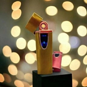 Электронная USB зажигалка LIGHTER Smoking Set Золотой от компании ART-DECO МАРКЕТ - магазин товаров для дома - фото 1