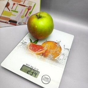Электронные кухонные весы Digital Kitchen Scale, 15.00х20.00 см,  до 5 кг Грейпфрут от компании ART-DECO МАРКЕТ - магазин товаров для дома - фото 1
