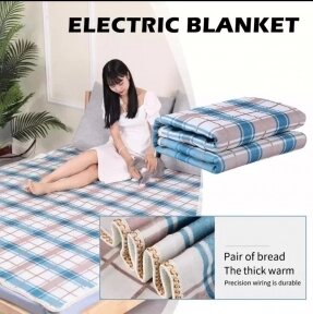 Электроодеяло с подогревом Electric Under blanket 1500mm x 1200 mm (2 режима обогрева, пульт управления) от компании bel-ok - магазин товаров для дома - фото 1