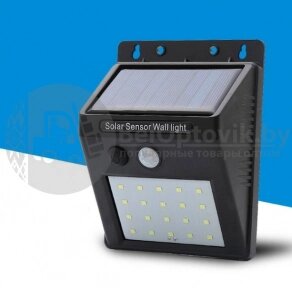 Фонарь на солнечной батарее 20 LED Solar Powered LED Wall Light без датчика движения от компании bel-ok - магазин товаров для дома - фото 1