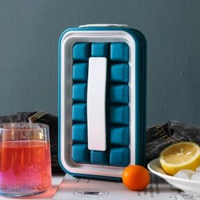 Форма для льда Ice Cube Tray / форма для охлаждения напитков / контейнер для льда и воды с ручками Изумрудная от компании ART-DECO МАРКЕТ - магазин товаров для дома - фото 1