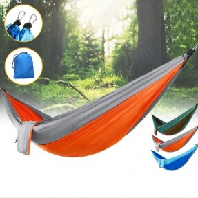 Гамак подвесной двухместный Hammock Swing Ультралёгкий и сверхпрочный (Крепления в комплекте) 270х140 см Цвет: от компании bel-ok - магазин товаров для дома - фото 1