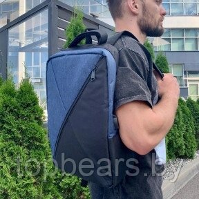 Городской рюкзак Hampton с USB и отделением для ноутбука до 17 Синий от компании ART-DECO МАРКЕТ - магазин товаров для дома - фото 1