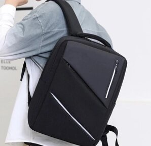 Городской рюкзак Modern City с отделением для ноутбука до 17 дюймов и USB портом Черный от компании ART-DECO МАРКЕТ - магазин товаров для дома - фото 1