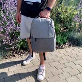 Городской рюкзак Urban с USB и отделением для ноутбука до 15.75 Серый с серым от компании ART-DECO МАРКЕТ - магазин товаров для дома - фото 1