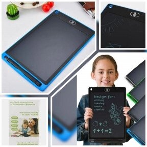 Графический обучающий планшет для рисования  (планшет для заметок), 8.5 дюймов Writing Tablet II Синий от компании ART-DECO МАРКЕТ - магазин товаров для дома - фото 1