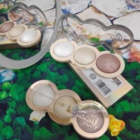 Хайлайтер для макияжа лица MSYAHO Powder Highlighter Pretty 3 color mix (3 тона х 10,5 g) Тон 03 от компании bel-ok - магазин товаров для дома - фото 1