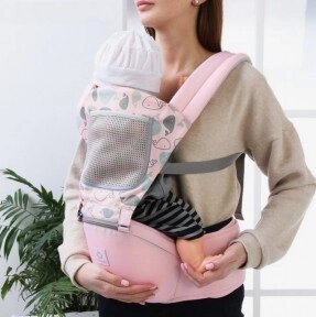 Хипсит - кенгуру Aiebao с сетчатым карманом / Рюкзак - кенгуру слинг для переноски малыша от 0 месяцев от компании ART-DECO МАРКЕТ - магазин товаров для дома - фото 1