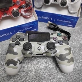 Игровой геймпад Sony DualShock 4 , беспроводной Серый хаки от компании bel-ok - магазин товаров для дома - фото 1