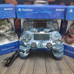 Игровой геймпад Sony DualShock 4 , беспроводной Синий хаки от компании bel-ok - магазин товаров для дома - фото 1