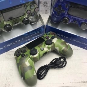 Игровой геймпад Sony DualShock 4 , беспроводной Зеленый хаки от компании bel-ok - магазин товаров для дома - фото 1