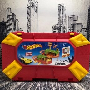 Игровой набор Hot Wheels. Парковка с вертолетной площадкой с вертолетом в комплекте (Хот Вилс) от компании bel-ok - магазин товаров для дома - фото 1