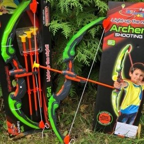 Игровой набор: Светящийся лук и стрелы на присосках Archery Set 881-23A, 6 Зеленый от компании ART-DECO МАРКЕТ - магазин товаров для дома - фото 1