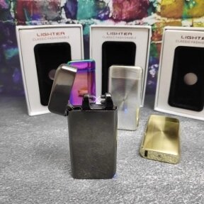 Импульсная USB-зажигалка Lighter  Classic Fashionable Черный от компании bel-ok - магазин товаров для дома - фото 1