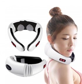 Импульсный электрический массажер для шеи Cervical Vertebra physiotherapy instrument KL-5830 (HX-5880) от компании bel-ok - магазин товаров для дома - фото 1