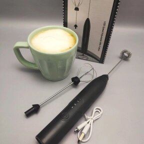 Капучинатор электрический USB Speed Adjustable Milk Frother 3 режима скорости, 2 насадки) от компании bel-ok - магазин товаров для дома - фото 1