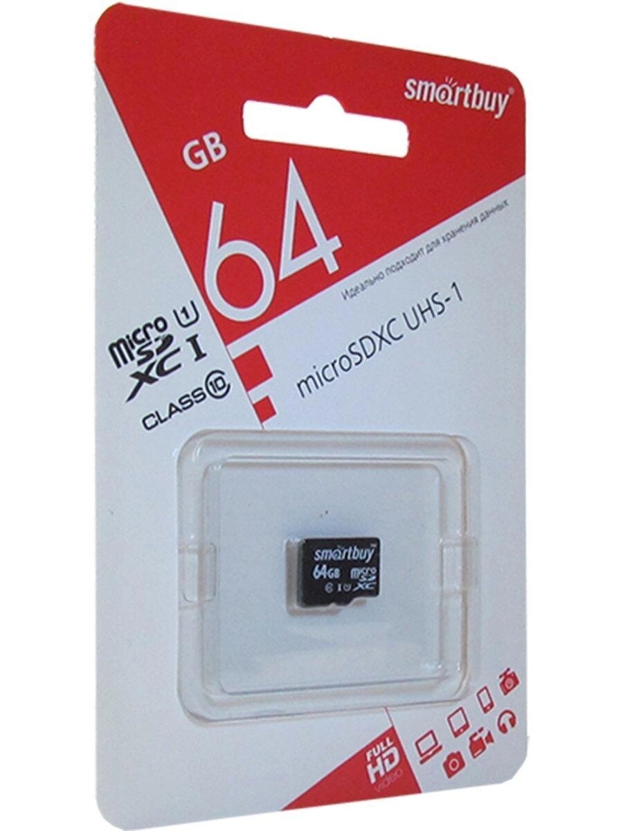 Карта памяти Smartbuy micro SDXC 64GB Class 10 UHS-1 SB64GBS от компании ART-DECO МАРКЕТ - магазин товаров для дома - фото 1