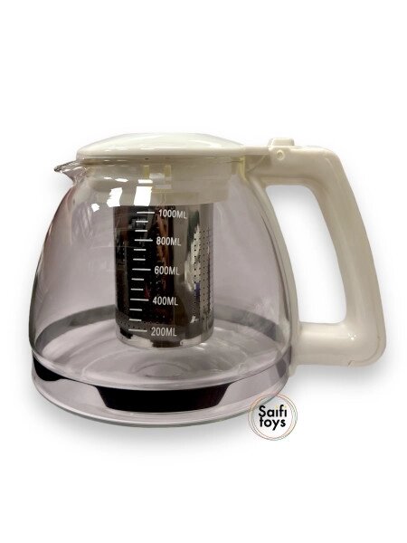 Классический заварочный чайник Объем 1000 мл. Сделан из стекла и пластика. от компании ART-DECO МАРКЕТ - магазин товаров для дома - фото 1
