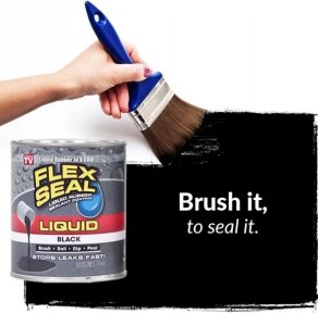 Клей-герметик Жидкая резина Водонепроницаемый FLEX SEAL LIQUID 473 мл. Черный от компании bel-ok - магазин товаров для дома - фото 1