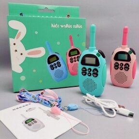 Комплект детских раций Kids walkie talkie (2 шт, радиус действия 3 км) от компании bel-ok - магазин товаров для дома - фото 1