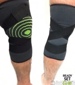 Компрессионный бандаж для коленного сустава Pain Relieving Knee Stabilizer неопреновый Размер L от компании bel-ok - магазин товаров для дома - фото 1