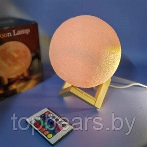 Лампа ночник Moon Lamp Humidifier с пультом управления / Луна объемная