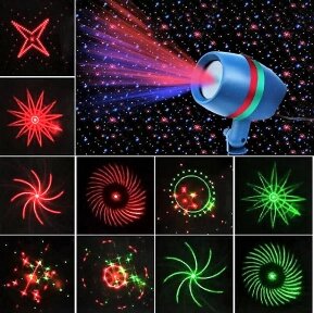 Лазерный проектор Star Shower Motion Laser Light от компании bel-ok - магазин товаров для дома - фото 1