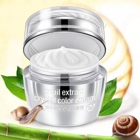 ЛИКВИДАЦИЯ Кристальный крем - основа под макияж с экстрактом улитки Rorec Snail Extract Crystal Color Cream, 50 гр от компании bel-ok - магазин товаров для дома - фото 1