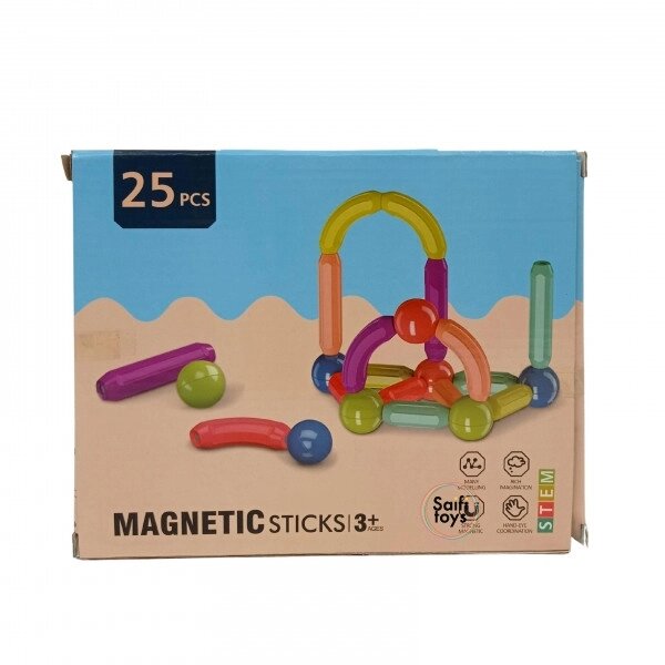 Магнитный конструктор 25 детали Magnetic Sticks от компании bel-ok - магазин товаров для дома - фото 1