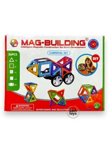 Магнитный конструктор Mag Building, 36 деталей