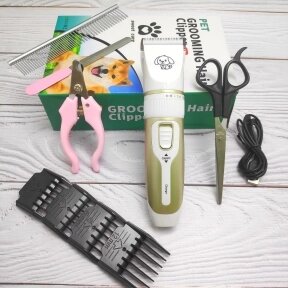 Машинка электрическая  (грумер) для стрижки груминга животных PET Grooming Hair Clipper kit от компании bel-ok - магазин товаров для дома - фото 1