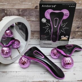 Массажер для лица и тела  3D Massager Andorse XC-301 4S Фуксия (d шара - 4 см) от компании bel-ok - магазин товаров для дома - фото 1