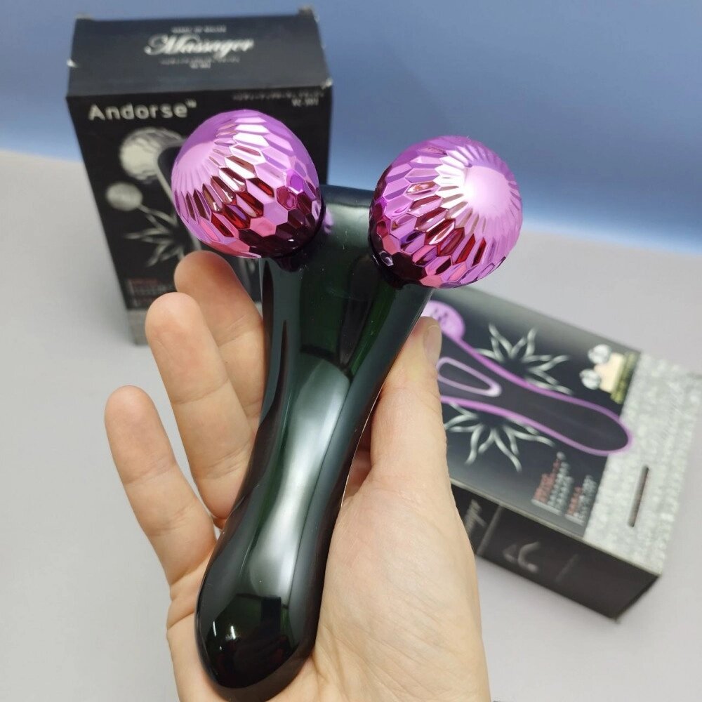 Массажер для лица и тела 3D Massager Andorse XC-301 / Роликовый массажер Фуксия от компании Art-deco магазин товаров для дома - фото 1