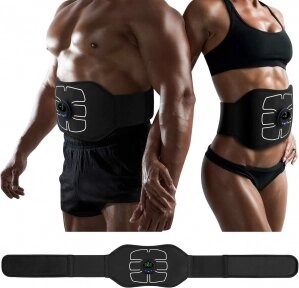 Массажер электрический миостимулятор живота EMS Abdominal Toning Belt для мужчин и женщин (8 режимов, 19 уровней от компании bel-ok - магазин товаров для дома - фото 1